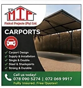 MIP Pinnacle Projects Carports services flyer